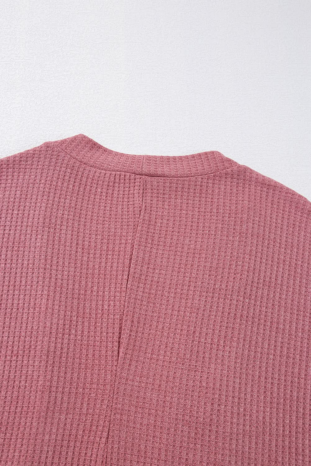 Mineral red waffle knit cardigan - Love Salve